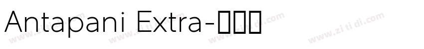 Antapani Extra字体转换